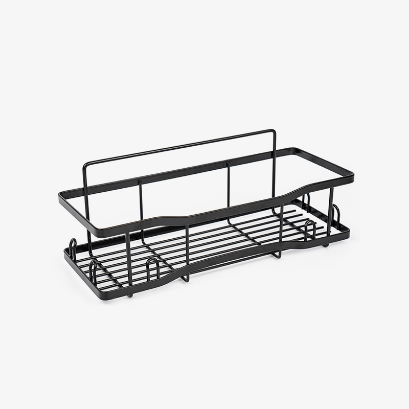 Seinään kiinnitettävä metallilangallinen säilytyskori keittiöön ja kylpyhuoneeseen