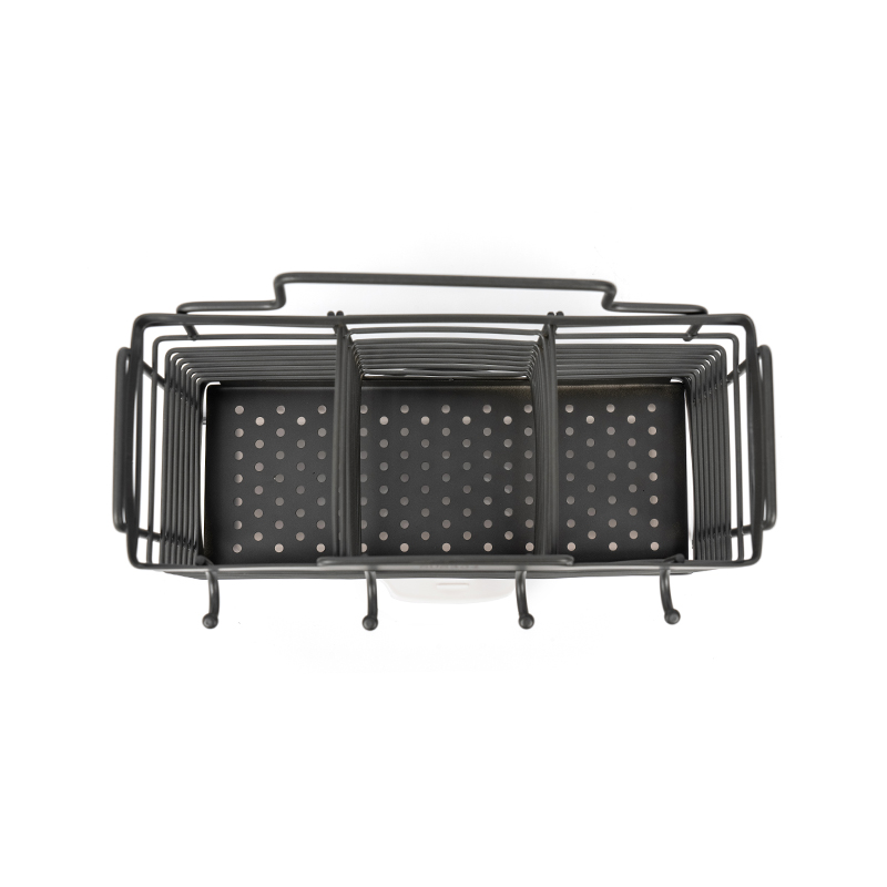 3-osastoinen astiankuivausteline astianpidikkeellä