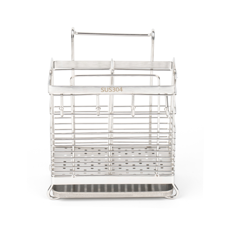 304 ruostumattomasta teräksestä valmistettu keittiöväline Syömäpuikkotelineen kuivaus