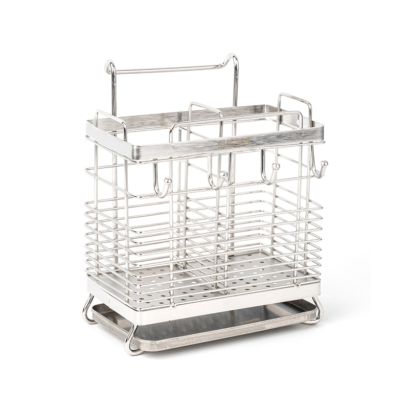 304 ruostumattomasta teräksestä valmistettu keittiöväline Syömäpuikkotelineen kuivaus