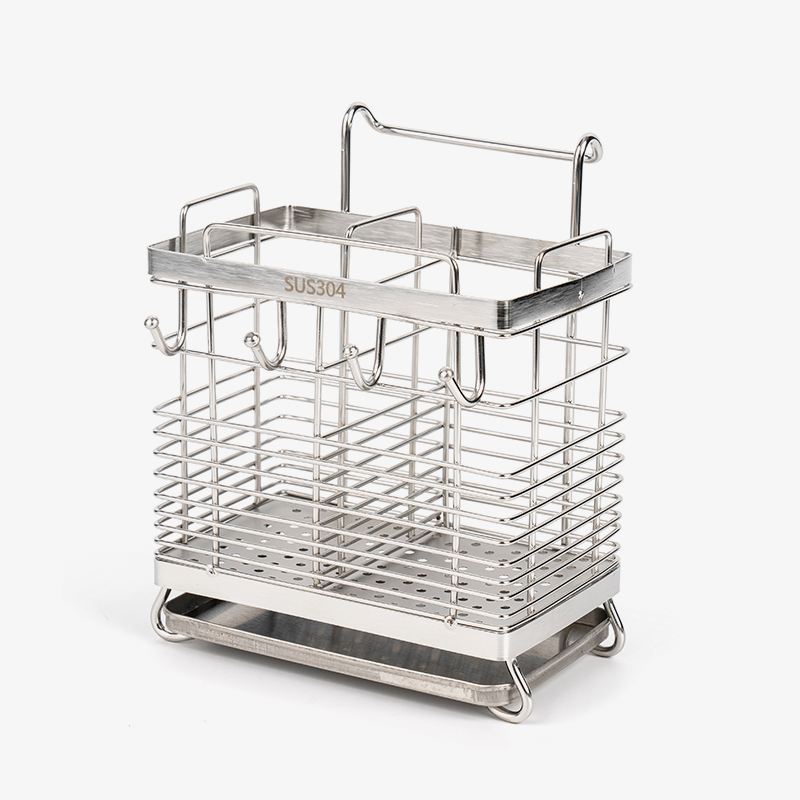 304 ruostumattomasta teräksestä valmistettu keittiöväline Syömäpuikkotelineen kuivaus