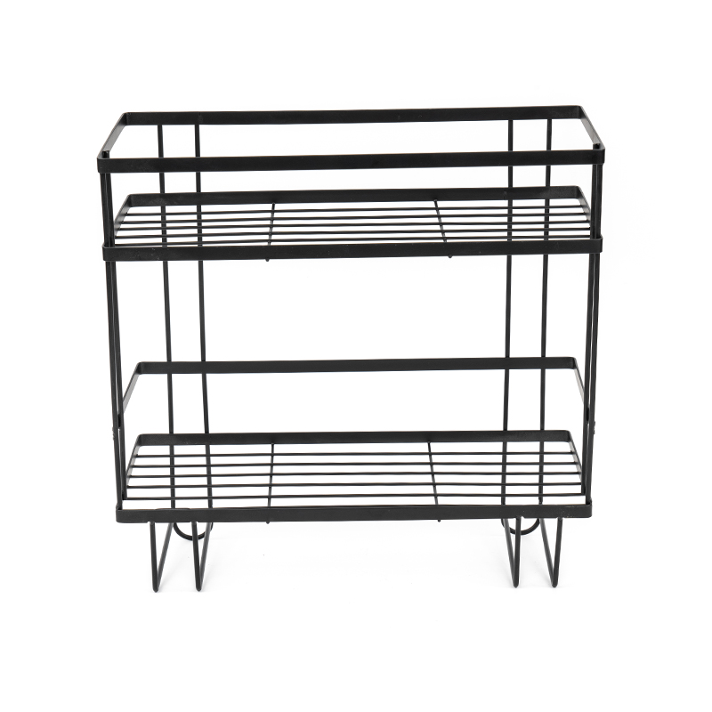 Kaksikerroksinen seinään kiinnitettävä hylly