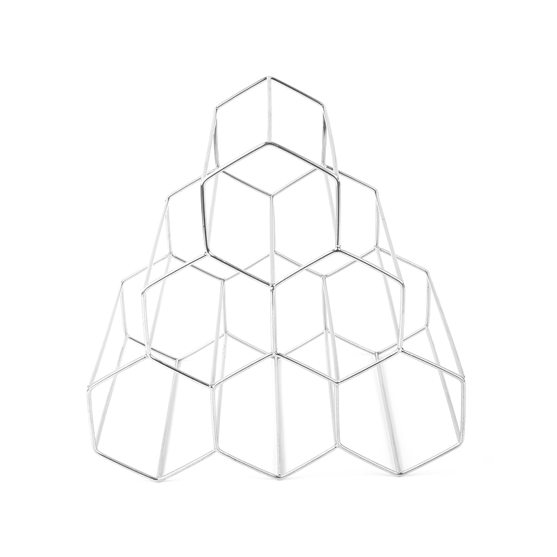 3-kerroksinen vapaasti seisova viinipulloteline työtasolle