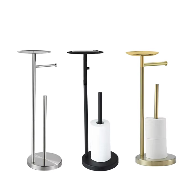 Vapaasti seisova wc-paperiteline säilytyshyllyllä